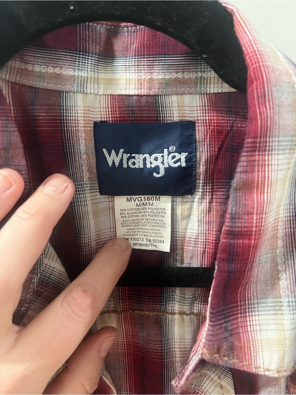 Vintage Western Plaid Wrangler Medium Pearl Snap Button Down Festival Concert - Picture 10 of 13